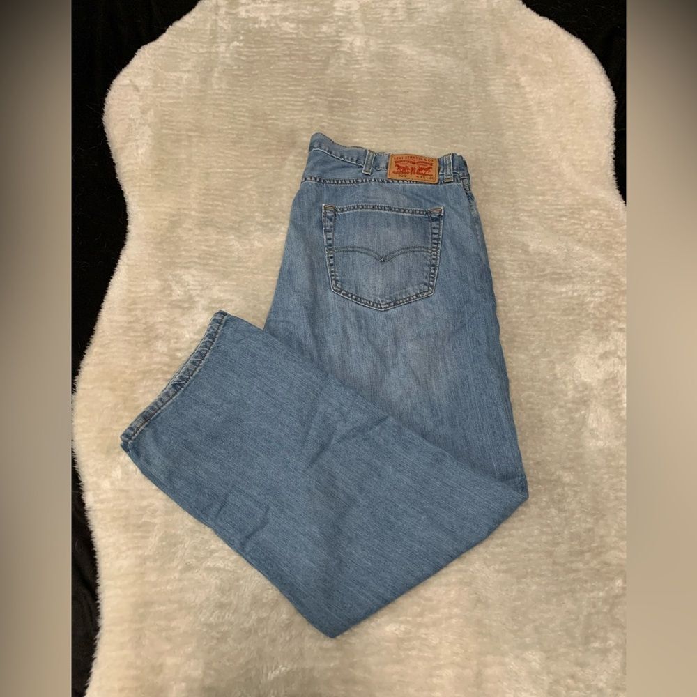 Levi’s 505 Mens 40x30 Straight Leg Denim Blue Jeans Cotton Pants